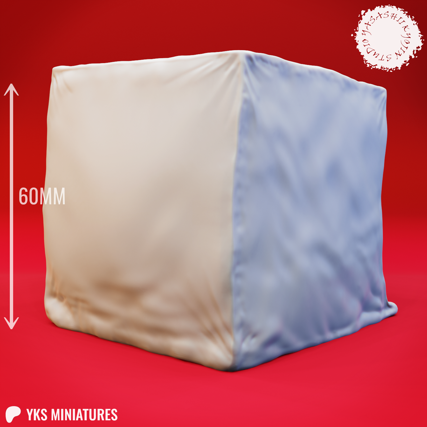 Gelatinous Cube - 3D Printed Mini for Tabletop Gaming, Dungeons and Dragons, Pathfinder, Kings of War and other RPG's