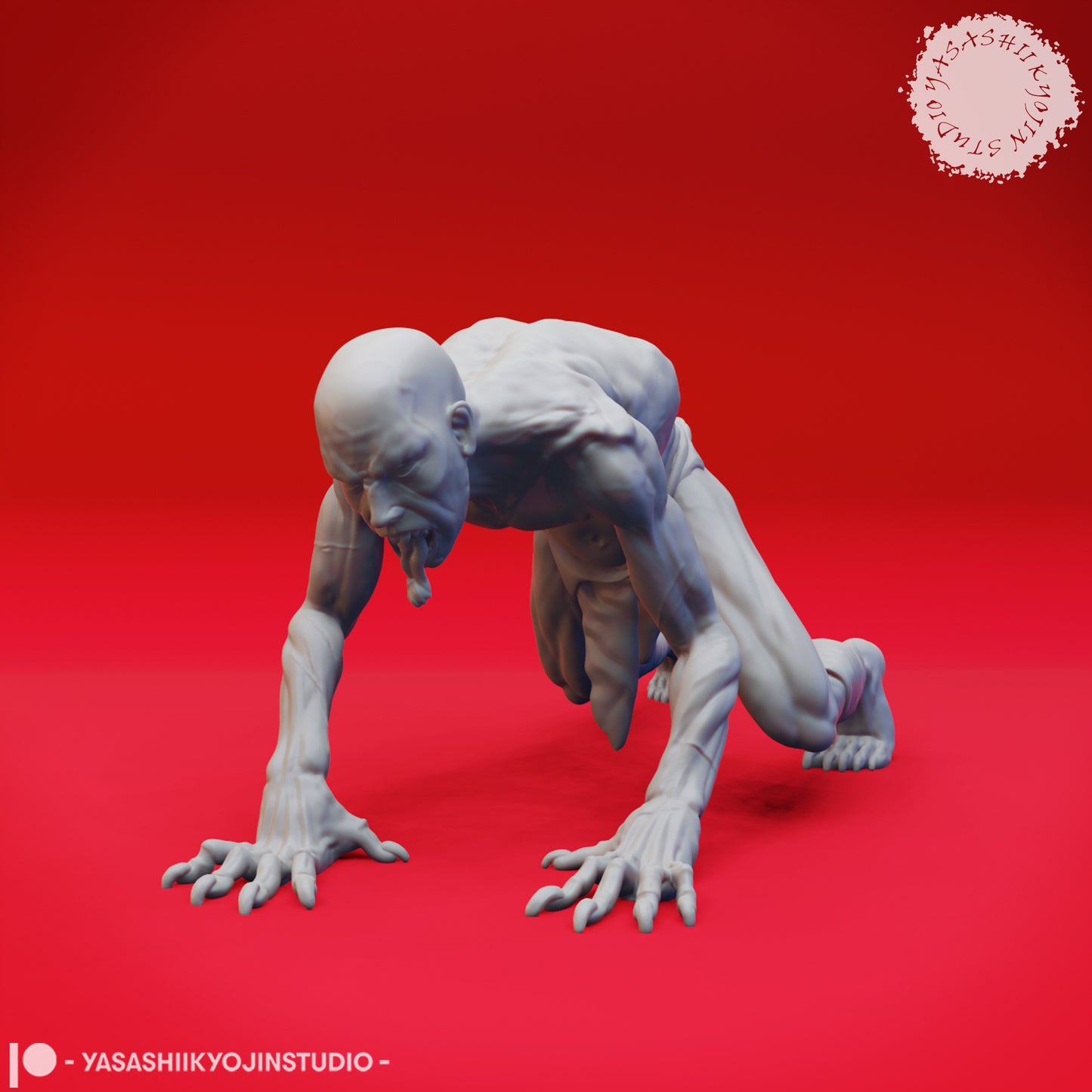 Ghoul - Crawling - Tabletop Miniatures (Pre-Supported)