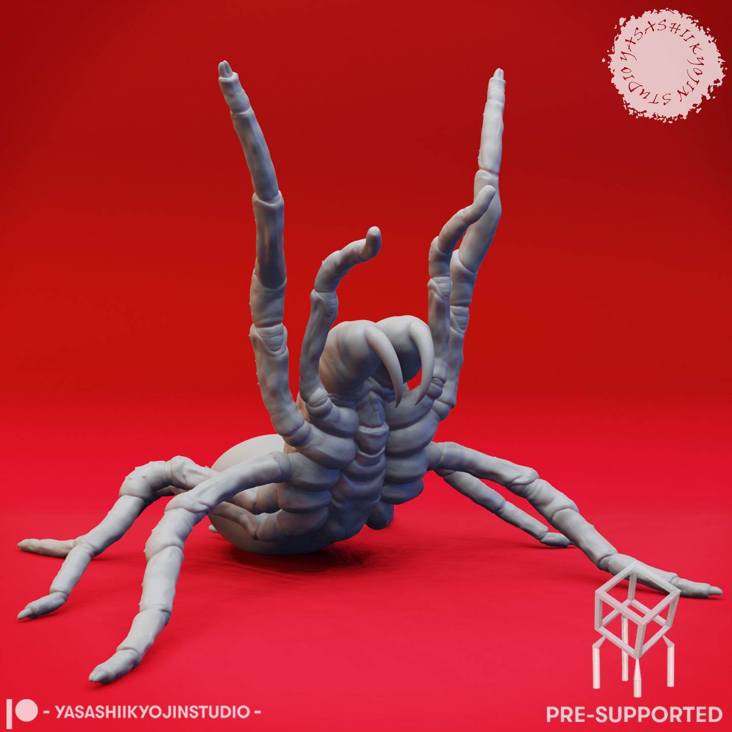 Giant Spider - Rearing - Tabletop Miniature (Pre-Supported STL)
