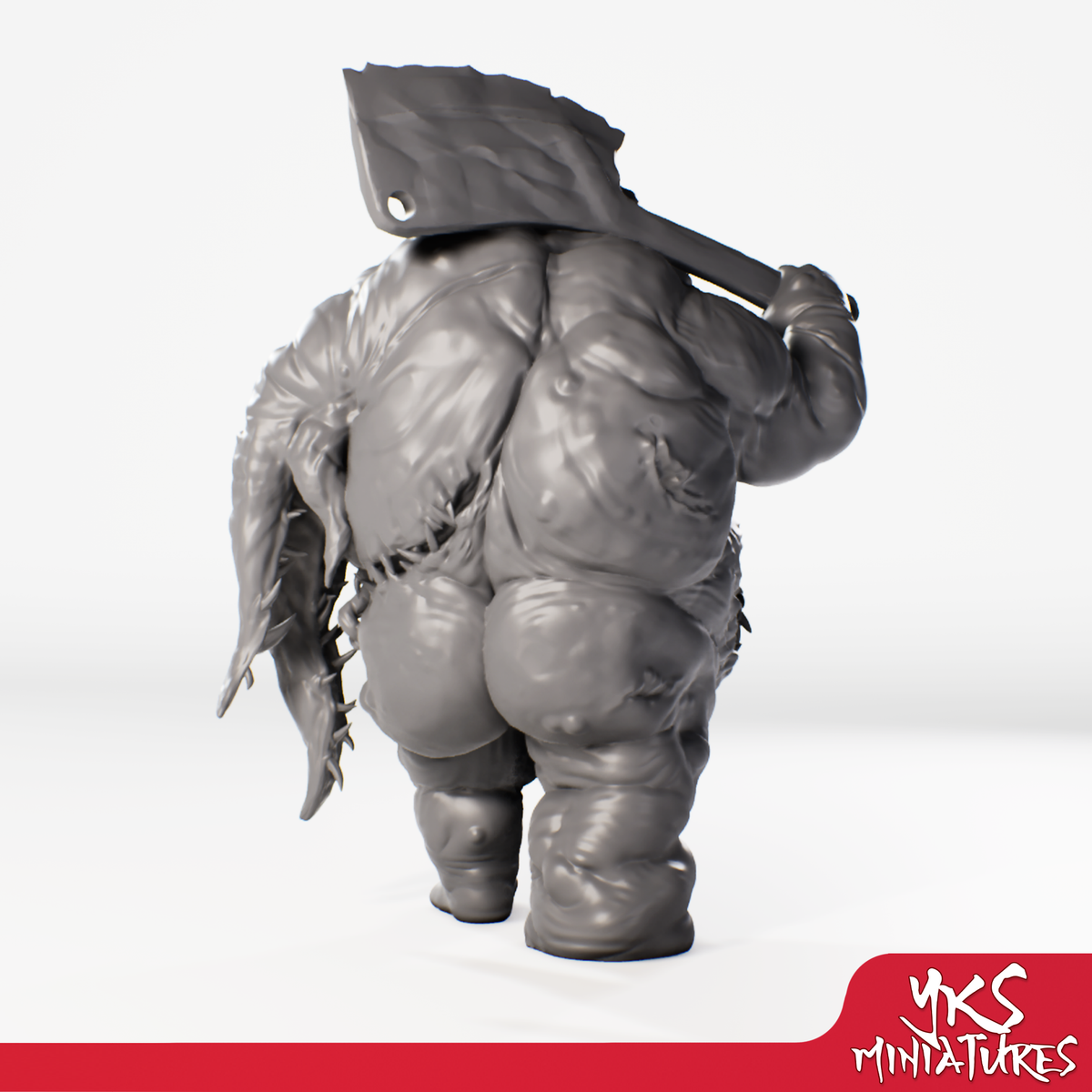 Gluttony Demon - 3D Printed Mini for Tabletop Gaming, Dungeons and Dragons, Pathfinder, Kings of War and other RPG's