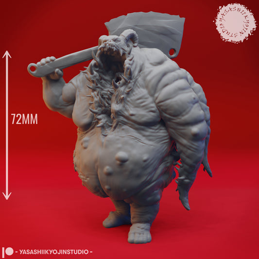 Gluttony Demon - 3D Printed Mini for Tabletop Gaming, Dungeons and Dragons, Pathfinder, Kings of War and other RPG's