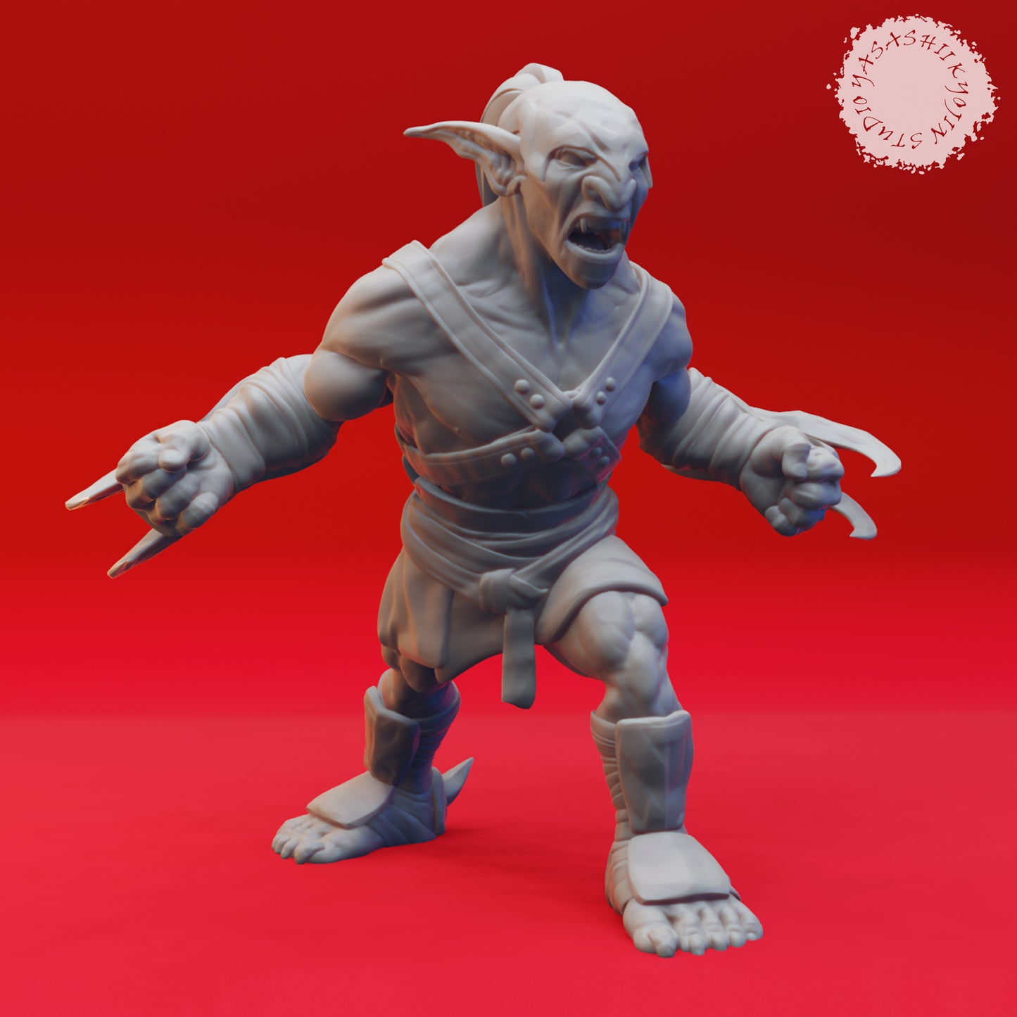 Goblin - Clawed - 3D Printed Mini for Tabletop Gaming, Dungeons and Dragons, Pathfinder, Kings of War and other RPG's