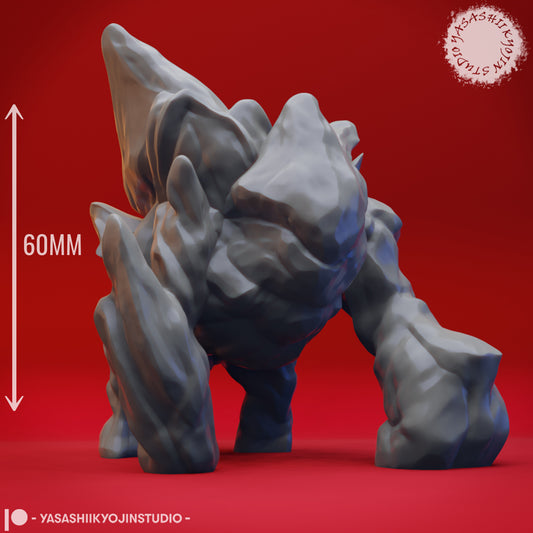 Ice Golem - 3D Printed Mini for Tabletop Gaming, Dungeons and Dragons, Pathfinder, Kings of War and other RPG's