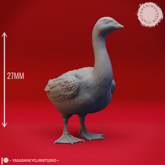 Goose  - 3D Printed Mini for Tabletop Gaming, Dungeons and Dragons, Pathfinder, Kings of War and other RPG's