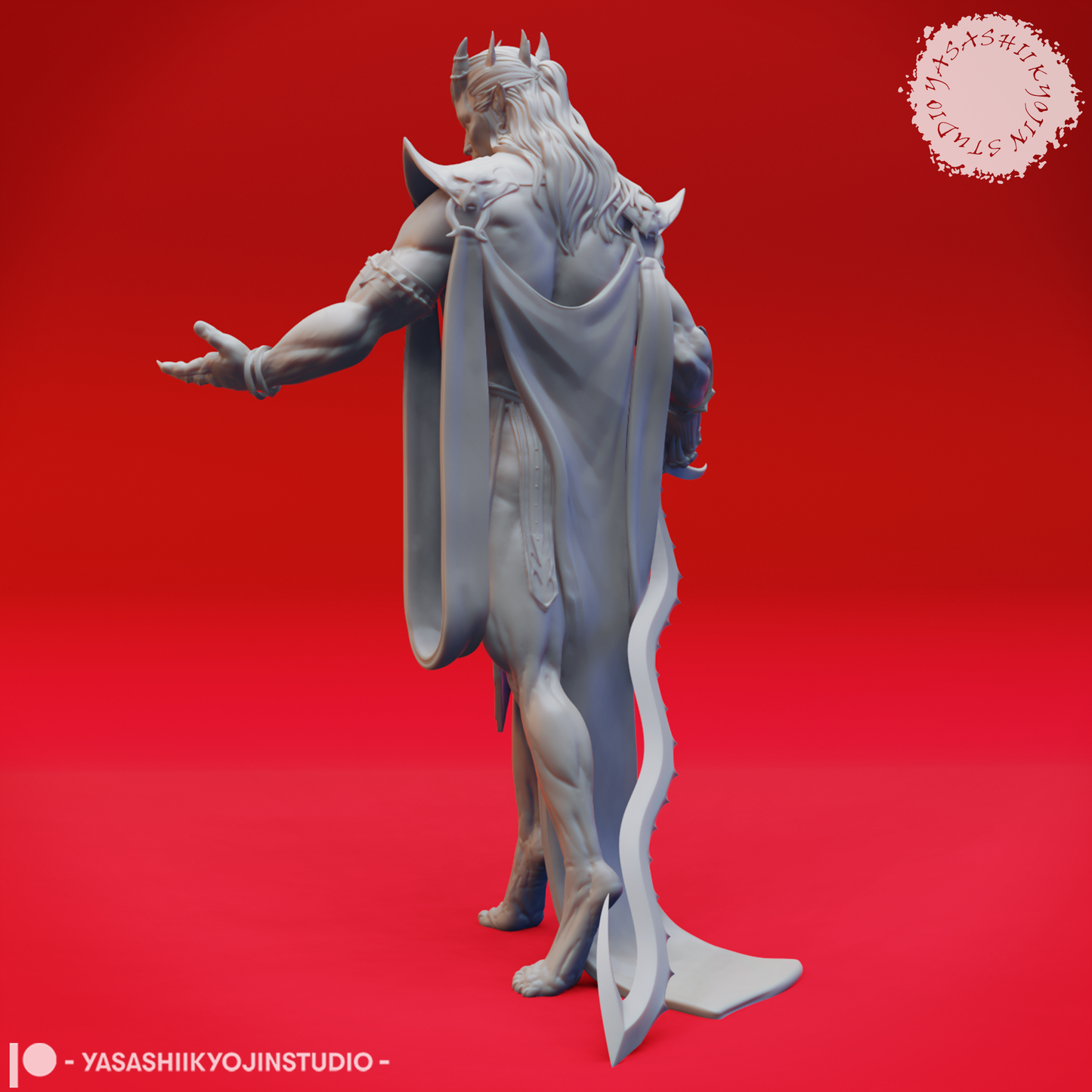 Graz'zt - Demon Prince of Pleasure - 3D Printed Mini for Tabletop Gaming, Dungeons and Dragons, Pathfinder, Kings of War and other RPG's