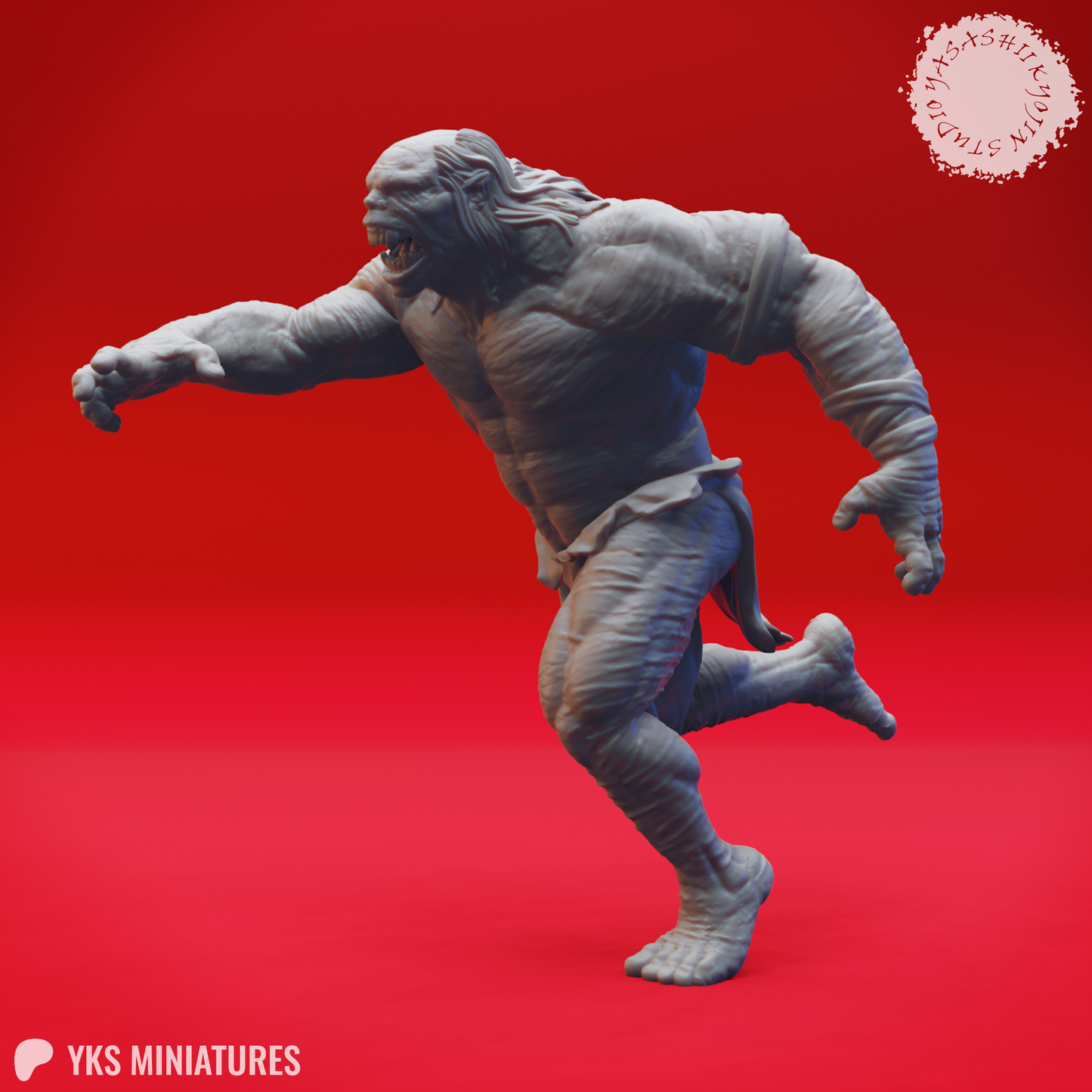 Grimlock - Running - 3D Printed Mini for Tabletop Gaming, Dungeons and Dragons, Pathfinder, Kings of War and other RPG's