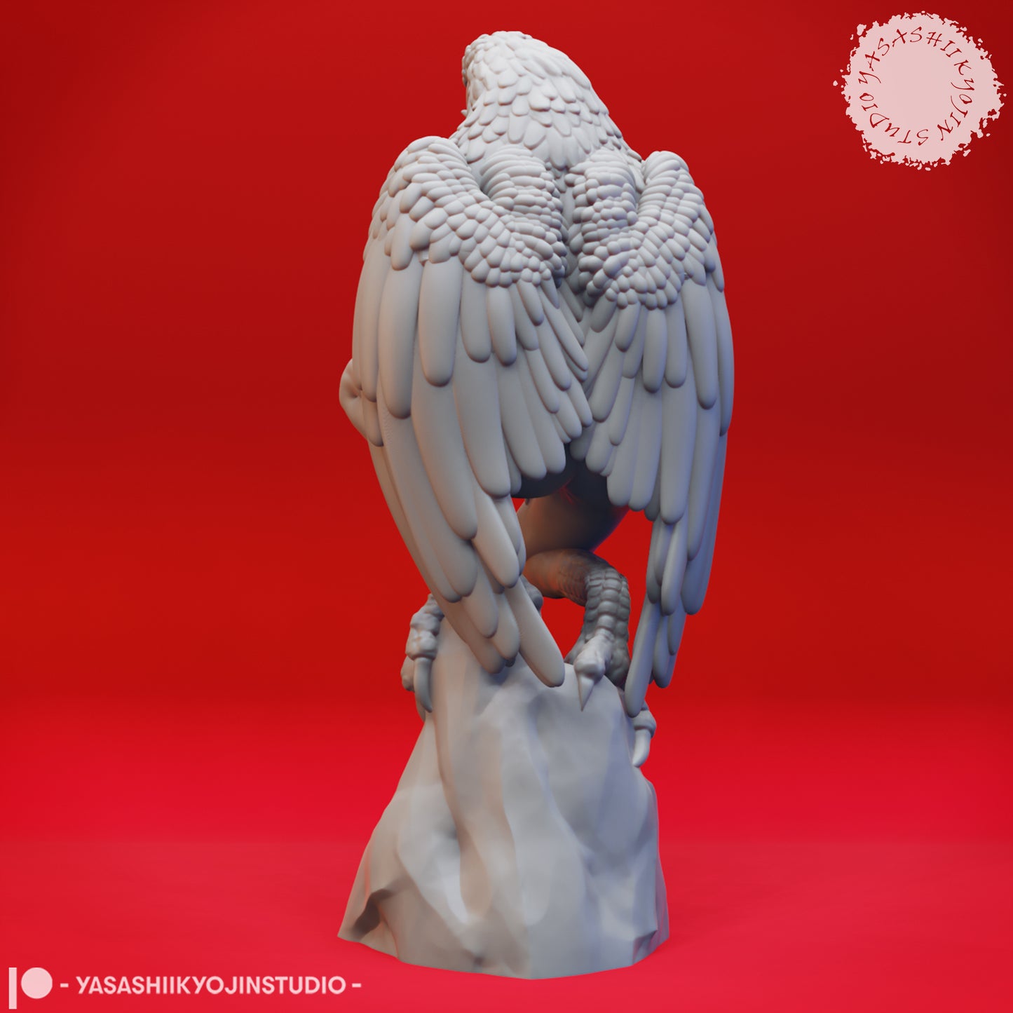 Harpy - Perched - Tabletop MIniature (Pre-Supported STL)