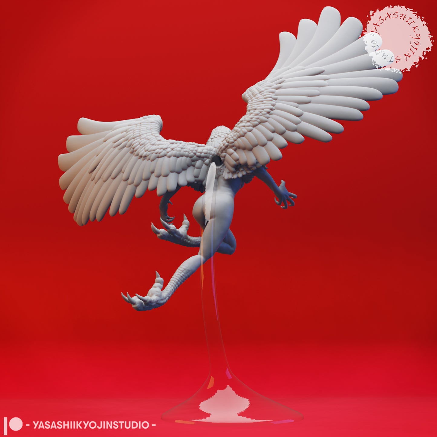 Harpy - Flying - Tabletop MIniature (Pre-Supported STL)