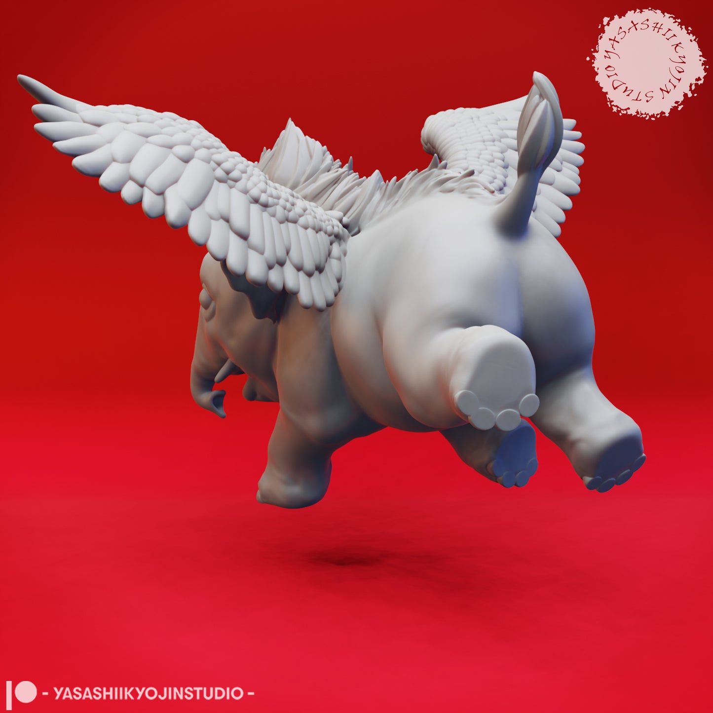 Hollyphant - Flying - Tabletop Miniature (Pre-Supported STL)