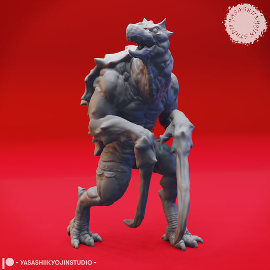 Hook Horror - Alert - 3D Printed Mini for Tabletop Gaming, Dungeons and Dragons, Pathfinder, Kings of War and other RPG's
