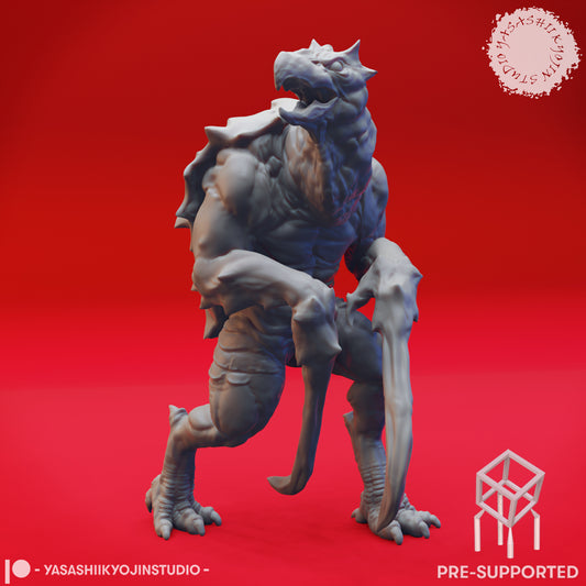 Hook Horror - Alert - Tabletop Miniature (Pre-Supported STL)