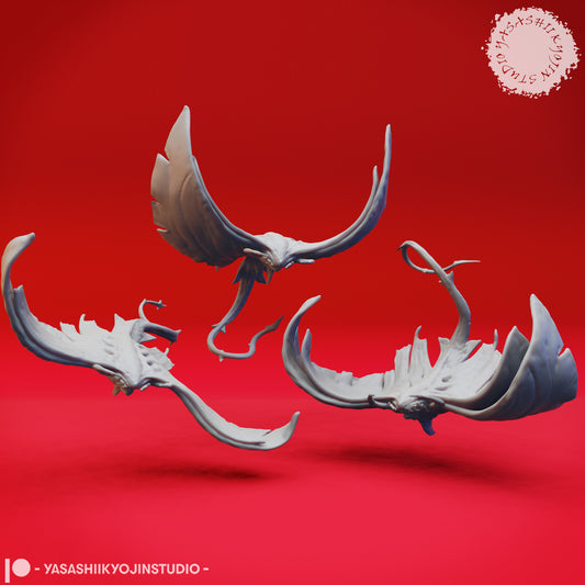 Ixitxachitl Swarm - Bundle - 3D Printed Mini for Tabletop Gaming, Dungeons and Dragons, Pathfinder, Kings of War and other RPG's