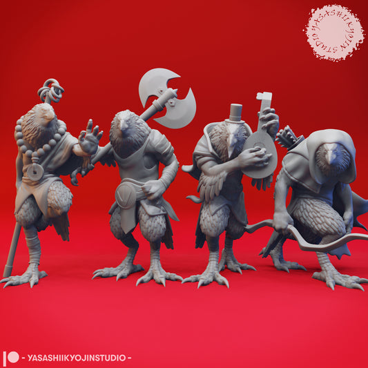 Kenku Mob - Bundle - 3D Printed Mini for Tabletop Gaming, Dungeons and Dragons, Pathfinder, Kings of War and other RPG's