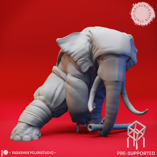 Loxodon Ninja - Tabletop Miniatures (Pre-Supported STL)