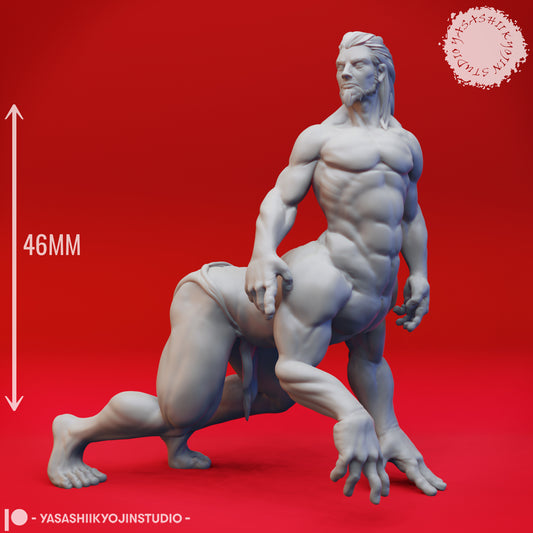 Mantaur - 3D Printed Mini for Tabletop Gaming, Dungeons and Dragons, Pathfinder, Kings of War and other RPG's