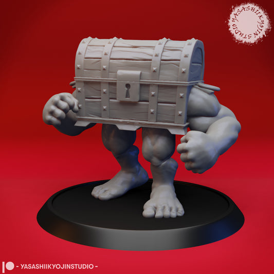 Mimic - Brawler - 3D Printed Mini for Tabletop Gaming, Dungeons and Dragons, Pathfinder, Kings of War and other RPG's