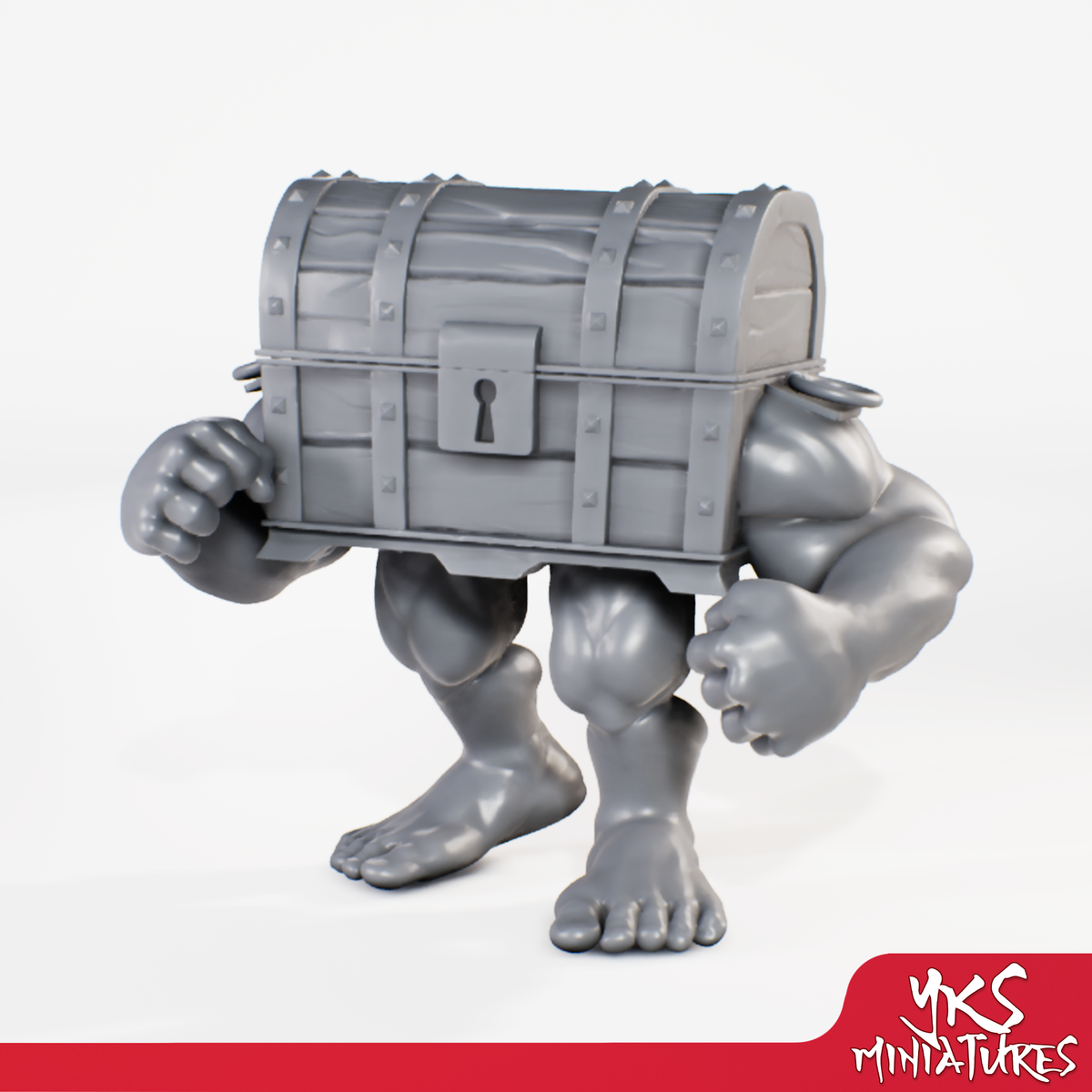 Mimic - Brawler - 3D Printed Mini for Tabletop Gaming, Dungeons and Dragons, Pathfinder, Kings of War and other RPG's