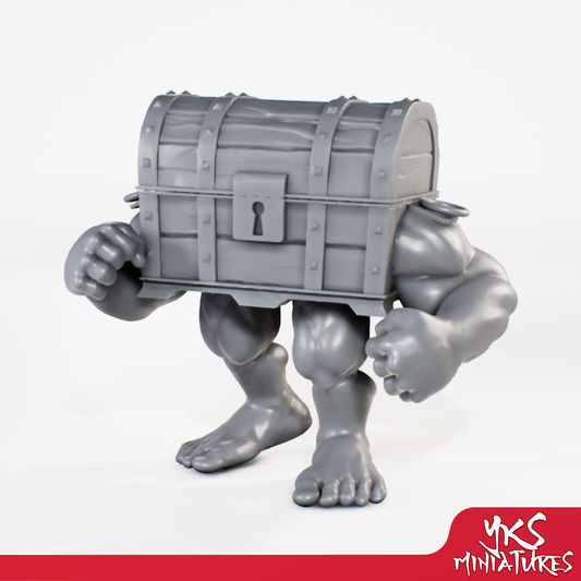 Mimic - Brawler - 3D Printed Mini for Tabletop Gaming, Dungeons and Dragons, Pathfinder, Kings of War and other RPG's