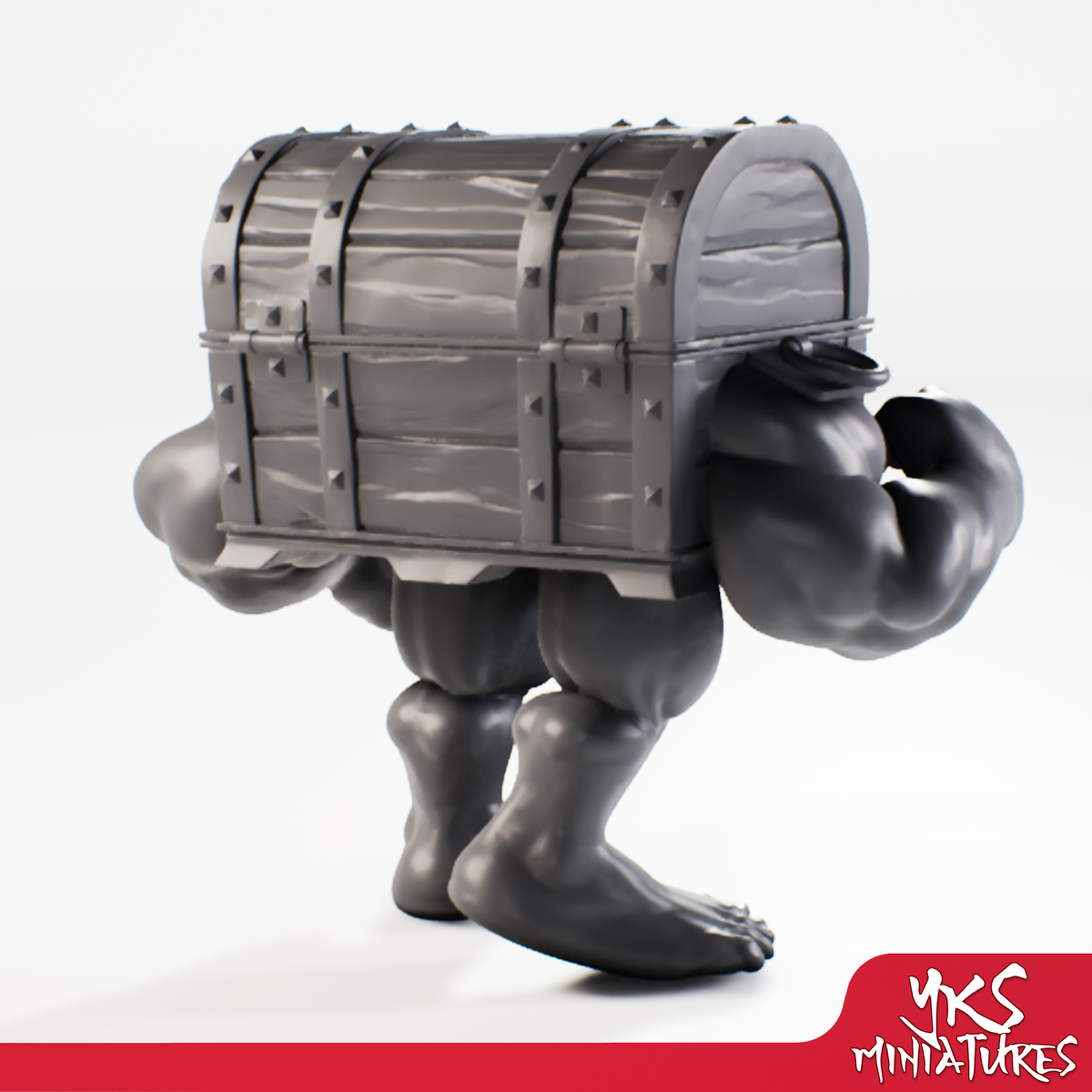 Mimic - Brawler - 3D Printed Mini for Tabletop Gaming, Dungeons and Dragons, Pathfinder, Kings of War and other RPG's