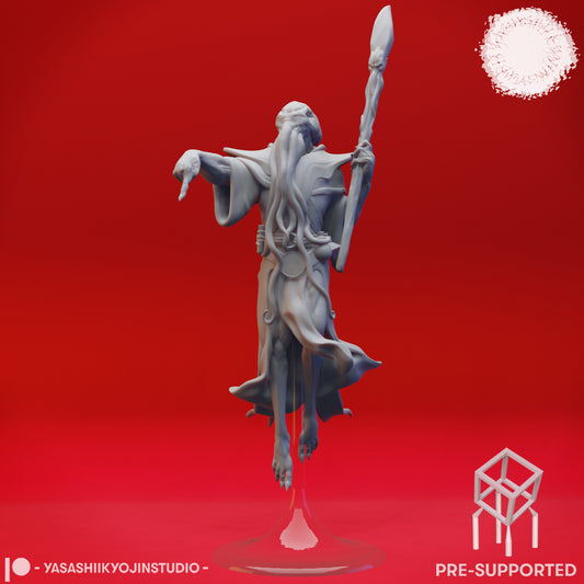 Mind Flayer - Priest - Tabletop MIniature (Pre-Supported STL)