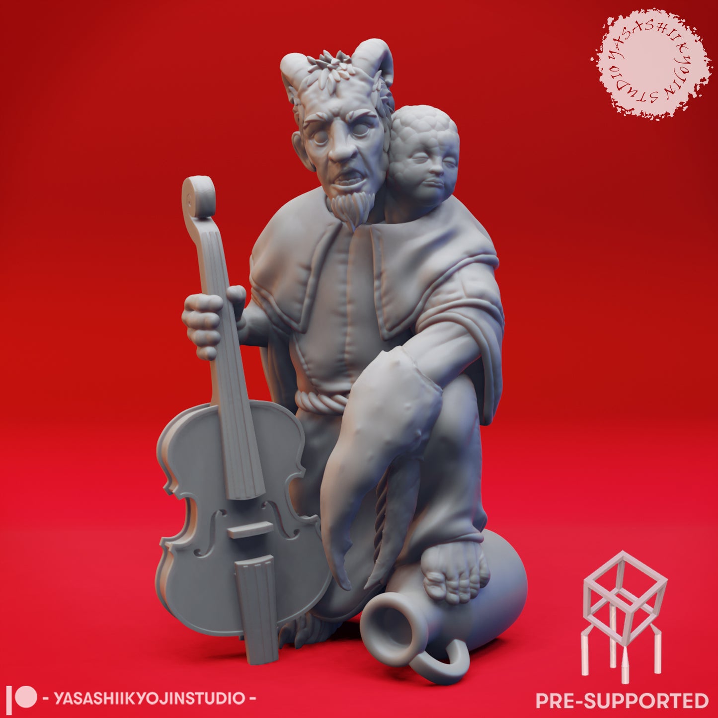Mongrelfolk - Clovin - Tabletop Miniature (Pre-Supported STL)