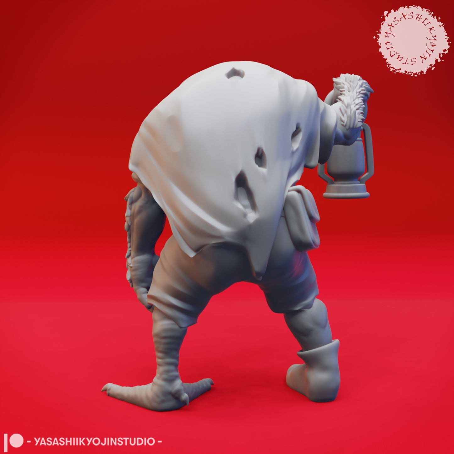 Mongrelfolk - Cyrus - Neutral - 3D Printed Mini for Tabletop Gaming, Dungeons and Dragons, Pathfinder, Kings of War and other RPG's