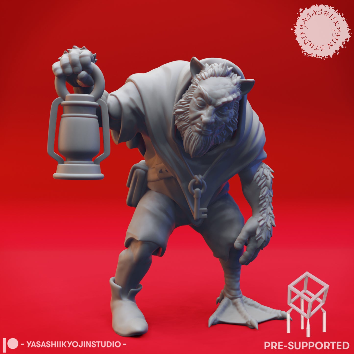 Mongrelfolk - Cyrus - Tabletop Miniature (Pre-Supported STL)