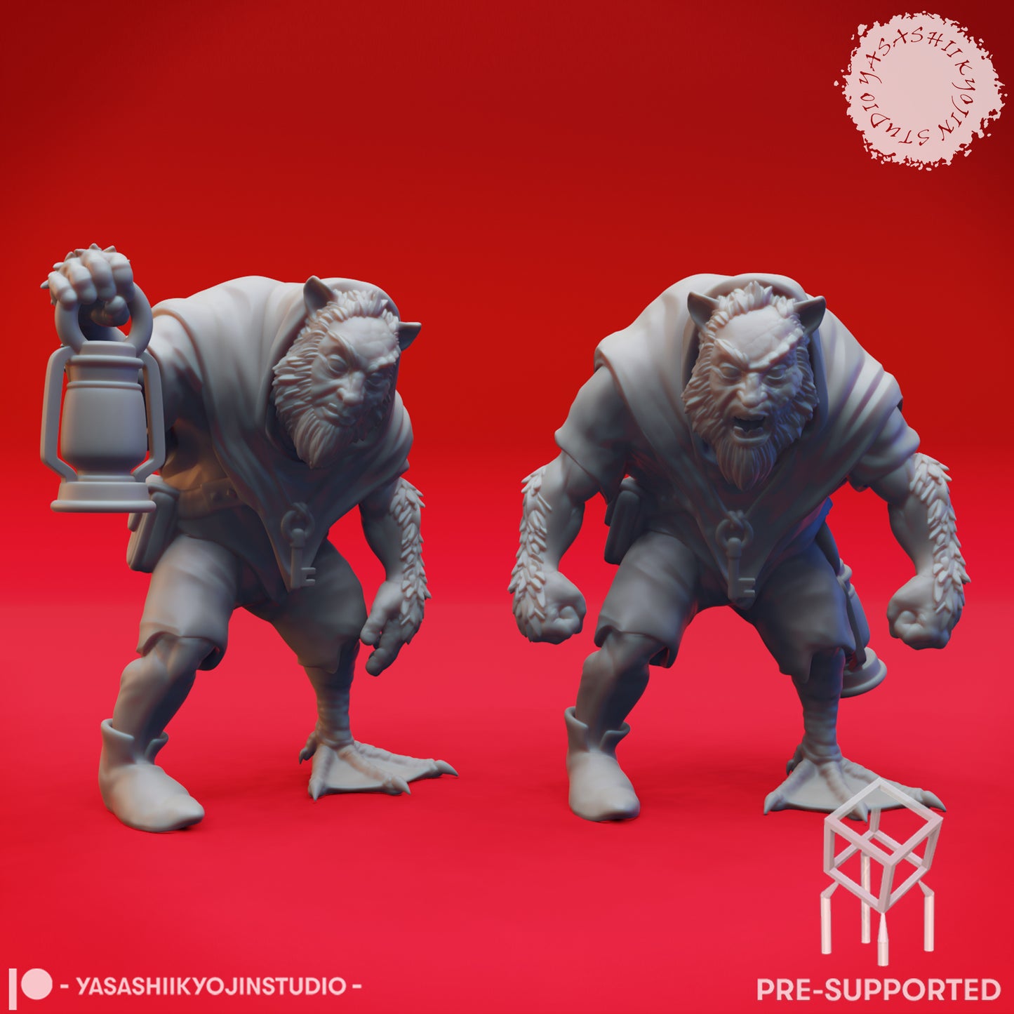 Mongrelfolk - Cyrus - Tabletop Miniature (Pre-Supported STL)