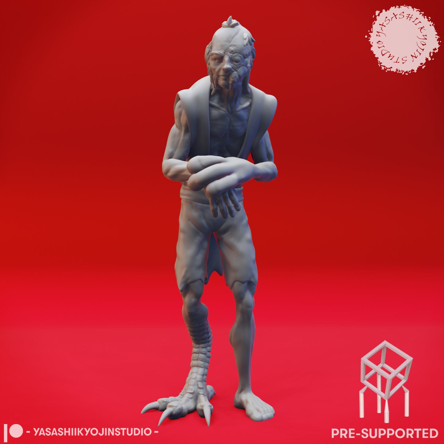 Mongrelfolk - Mishka - Tabletop Miniature (Pre-Supported STL)
