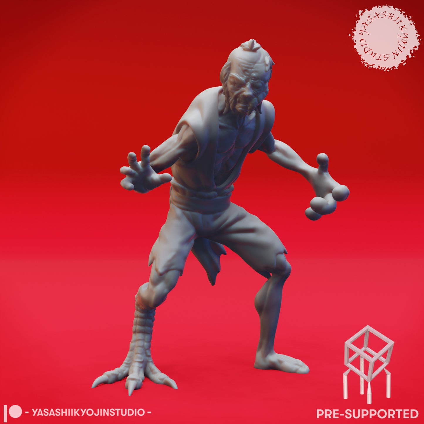 Mongrelfolk - Mishka - Tabletop Miniature (Pre-Supported STL)