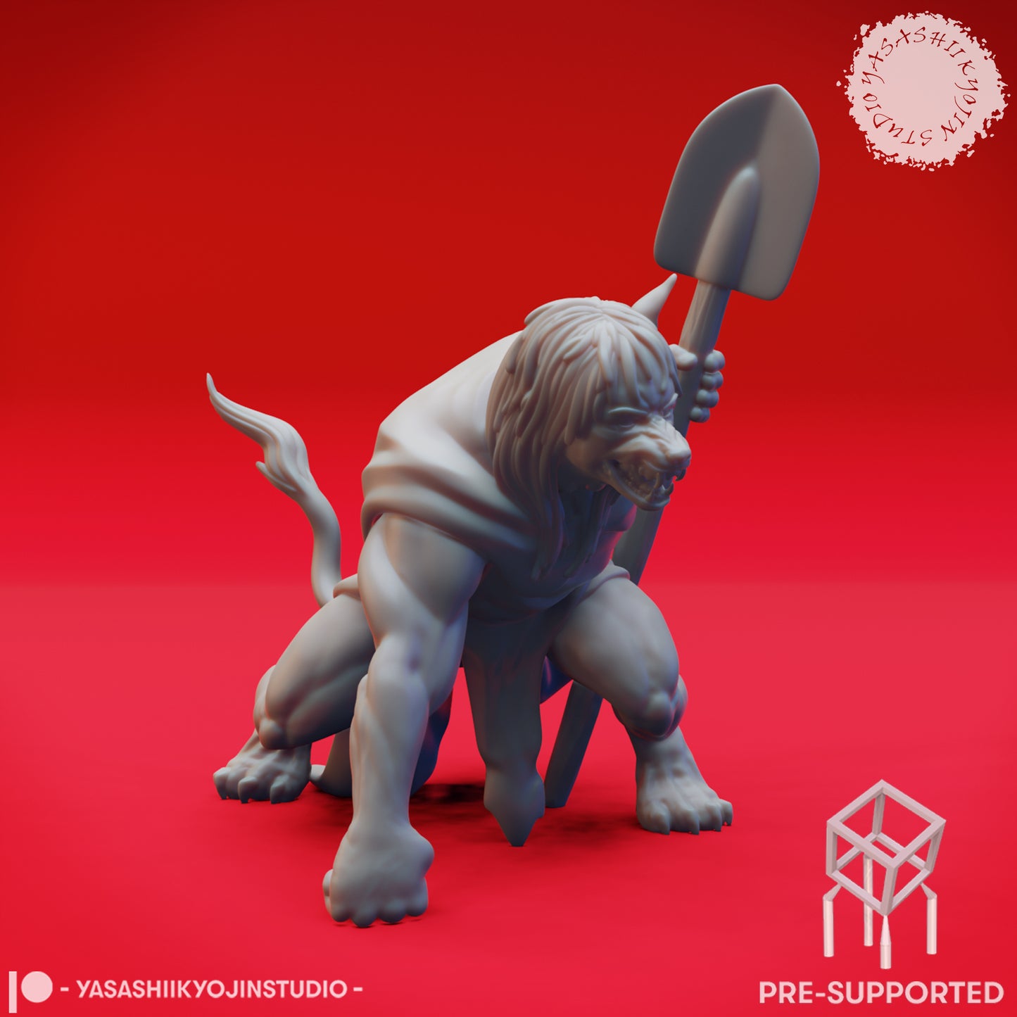 Mongrelfolk - Otto - Tabletop Miniature (Pre-Supported STL)