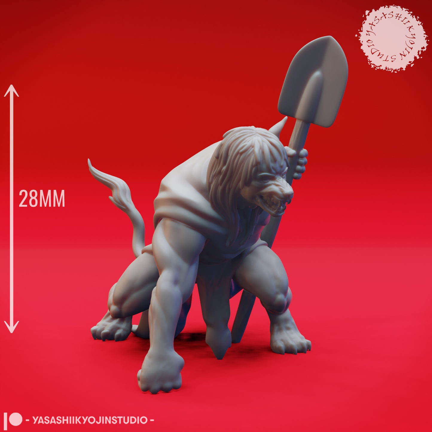 Mongrelfolk - Otto - Tabletop Miniature (Pre-Supported STL)