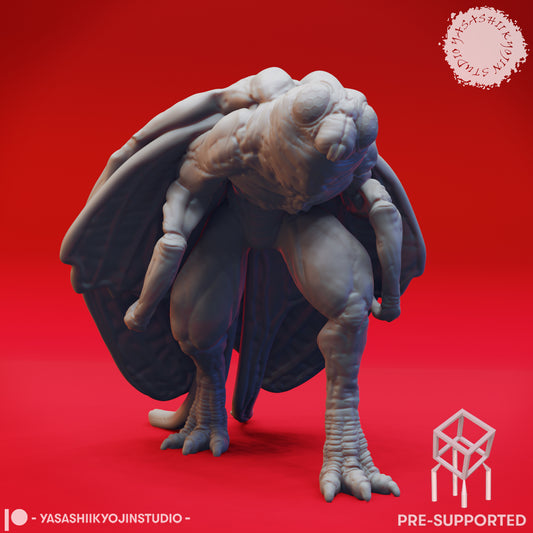Mothman - Stalking - Tabletop Miniature (Pre-Supported STL)