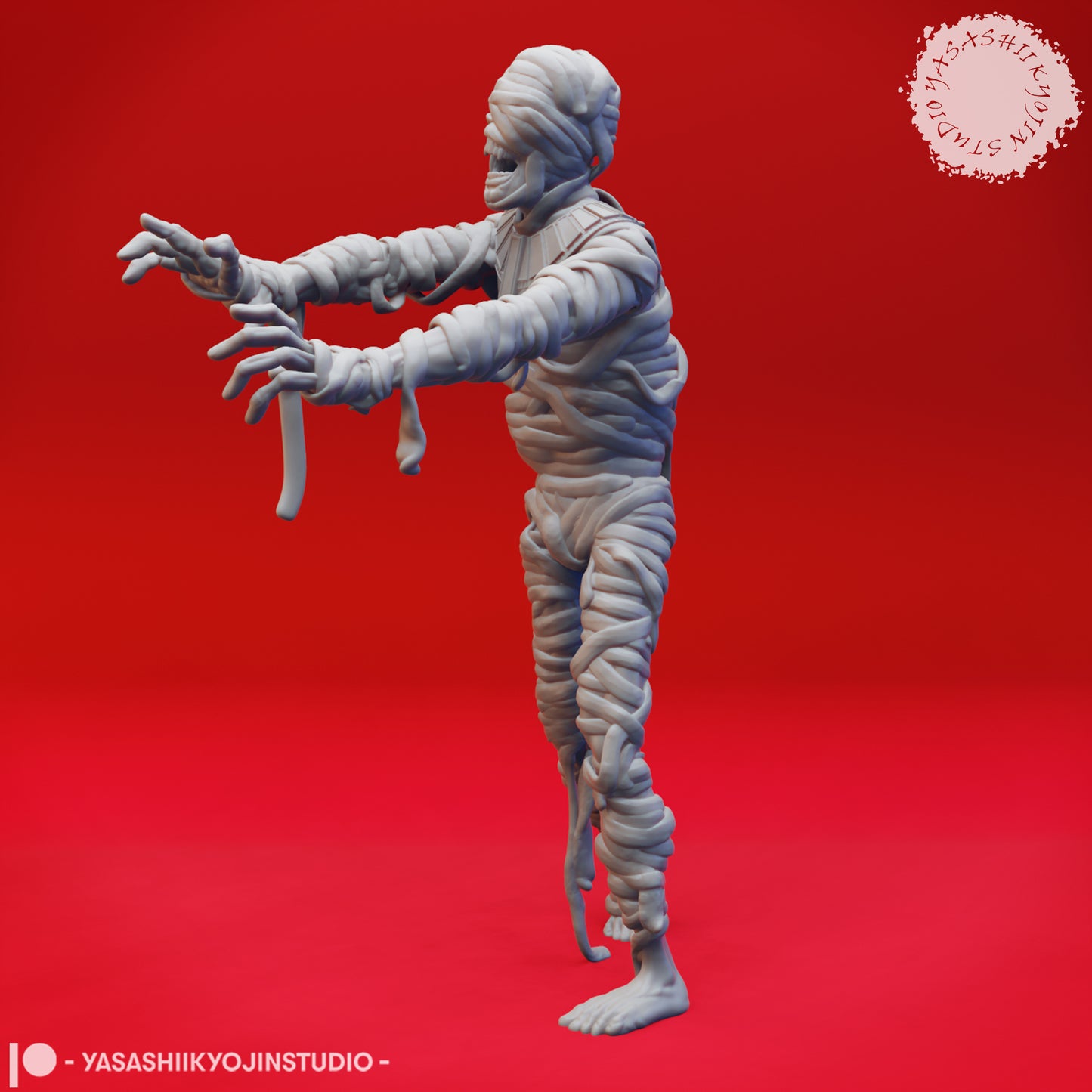 Mummy - Shuffling - 3D Printed Minis for Tabletop Gaming, Dungeons and Dragons, Pathfinder, Kings of War and other RPG's