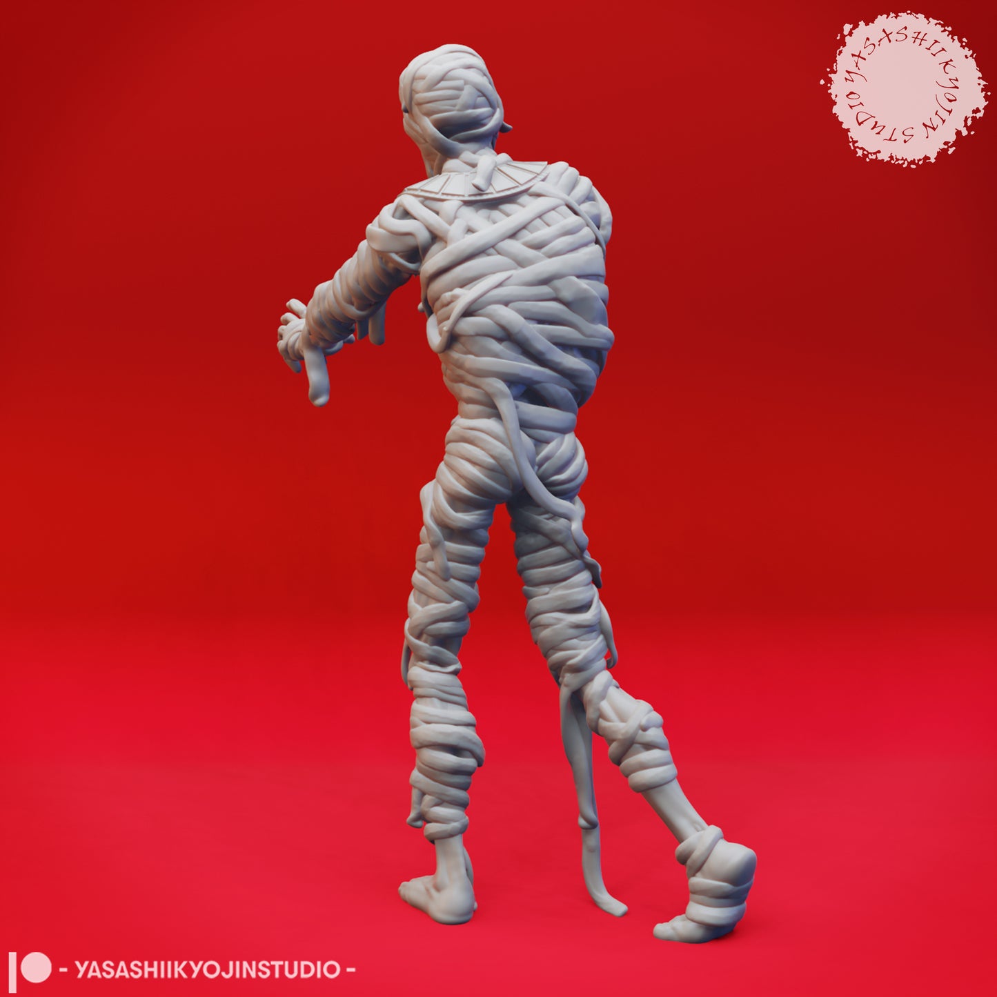 Mummy - Shuffling - 3D Printed Minis for Tabletop Gaming, Dungeons and Dragons, Pathfinder, Kings of War and other RPG's