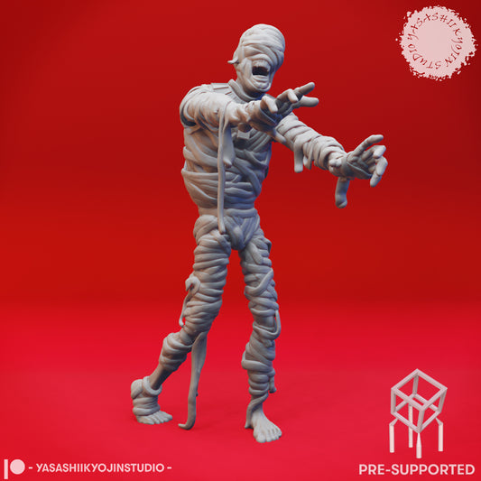 Mummy - Shuffling - Tabletop Miniature (Pre-Supported STL)