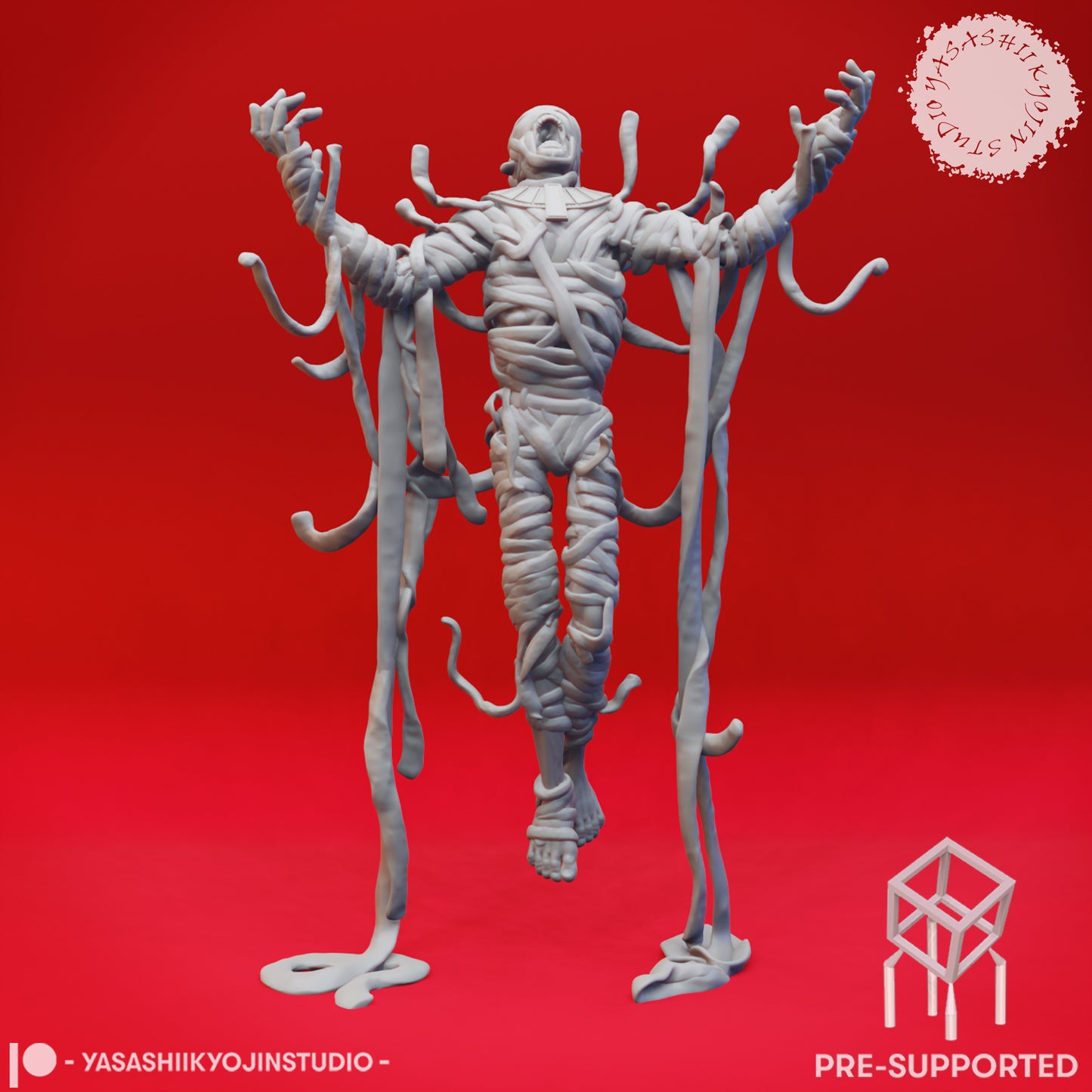 Tomb of Mummies - Tabletop Miniatures (Pre-Supported STL)