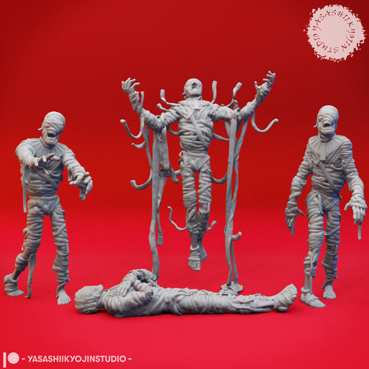 Mummies - Bundle - 3D Printed Minis for Tabletop Gaming, Dungeons and Dragons, Pathfinder, Kings of War and other RPG's
