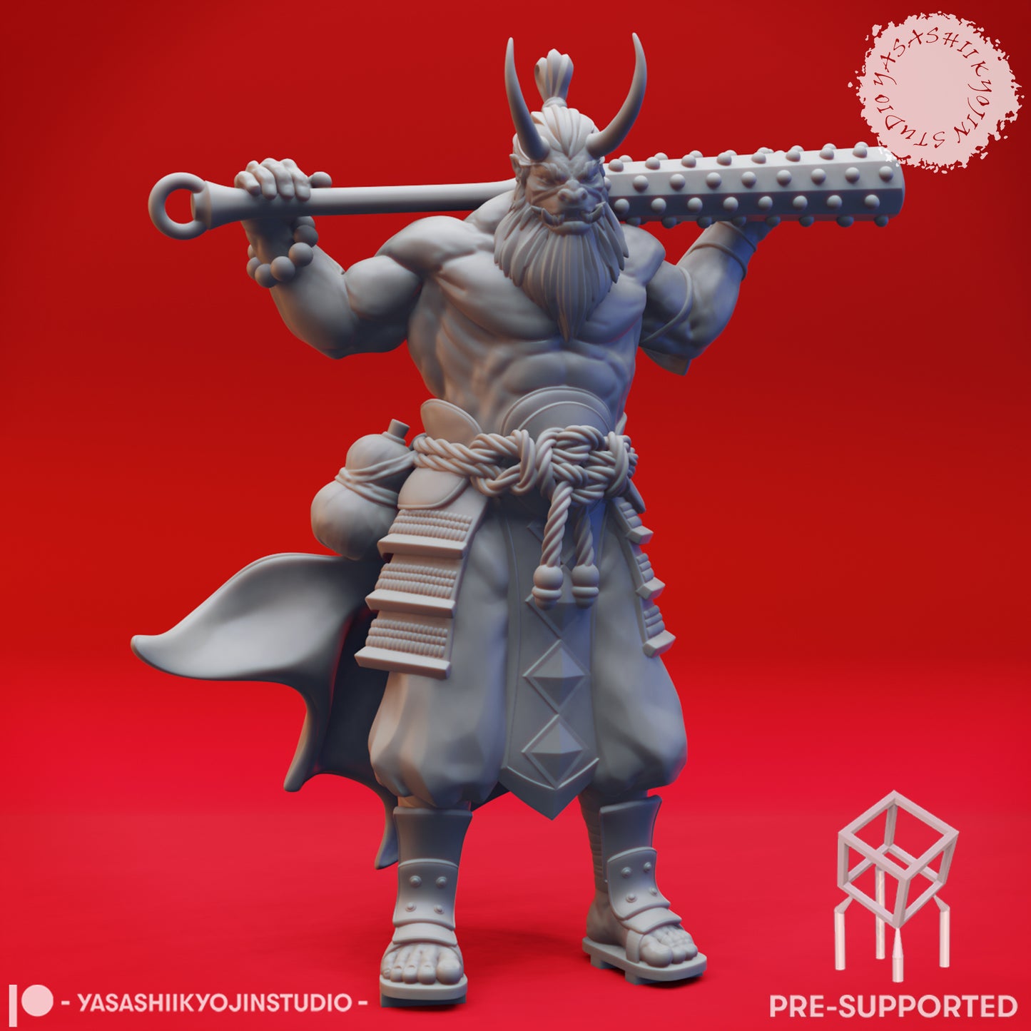 Oni - Kanebo - Tabletop Miniature (Pre-Supported STL)