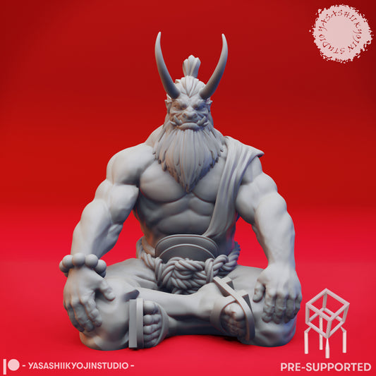 Oni - Meditating - Tabletop Miniature (Pre-Supported STL)