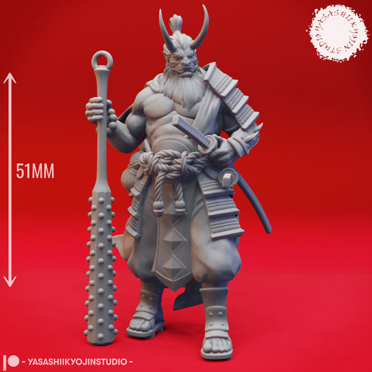 Oni - Champion - 3D Printed Mini for Tabletop Gaming, Dungeons and Dragons, Pathfinder, Kings of War and other RPG's