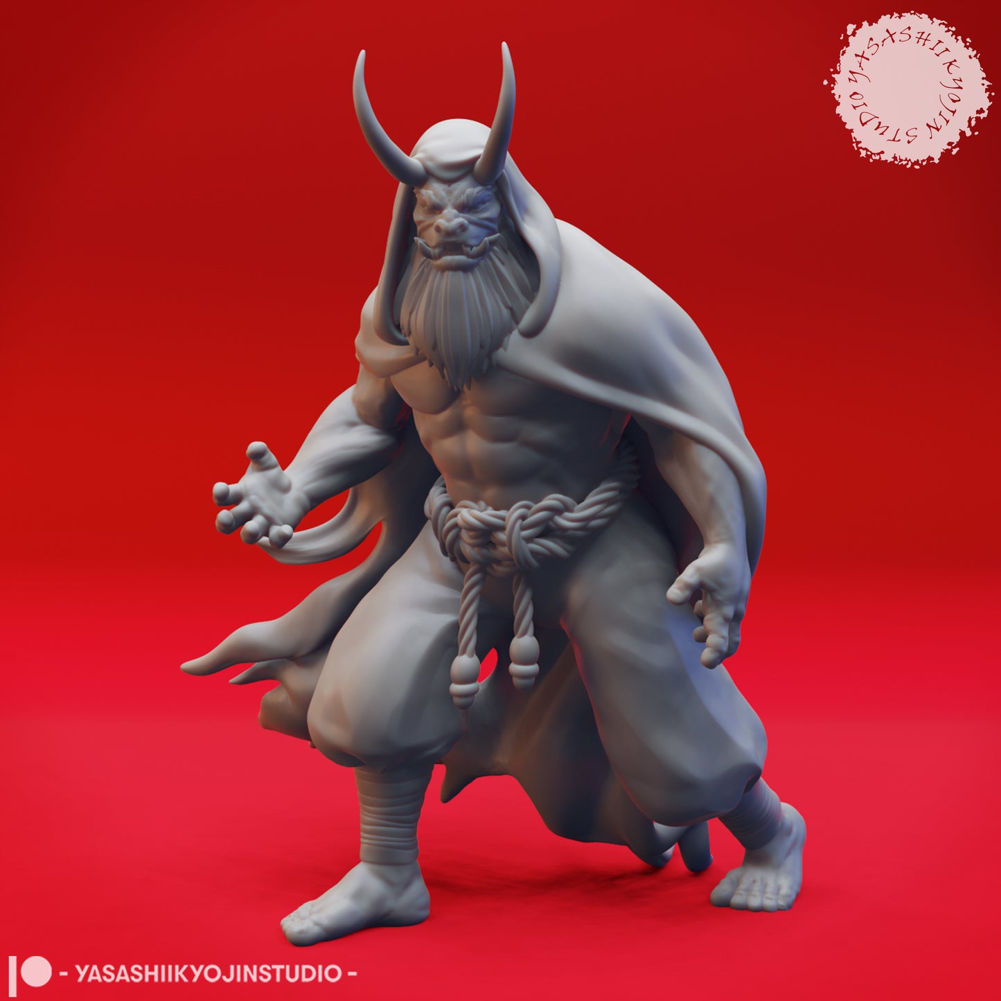 Oni - Cloaked - Tabletop Miniature STL