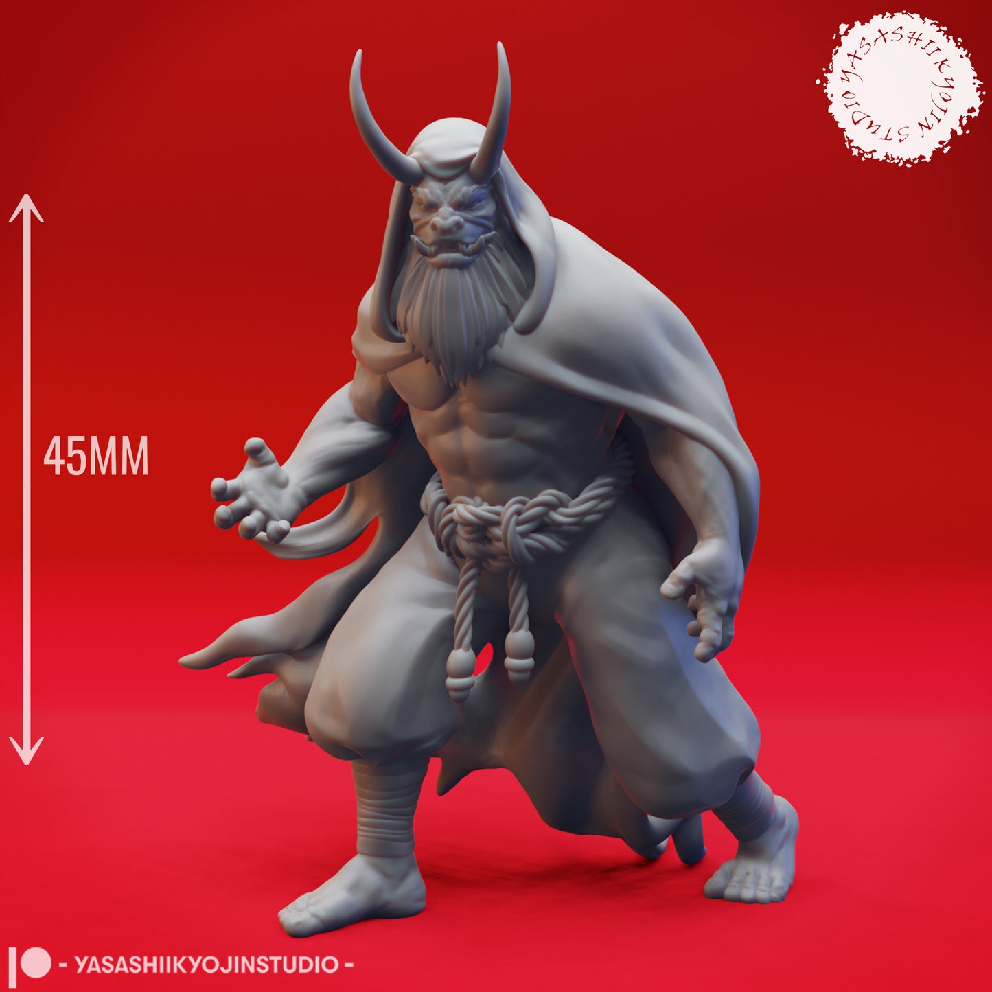 Oni - Cloaked - Tabletop Miniature STL