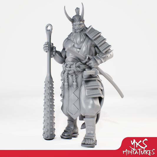 Oni - Champion - 3D Printed Mini for Tabletop Gaming, Dungeons and Dragons, Pathfinder, Kings of War and other RPG's