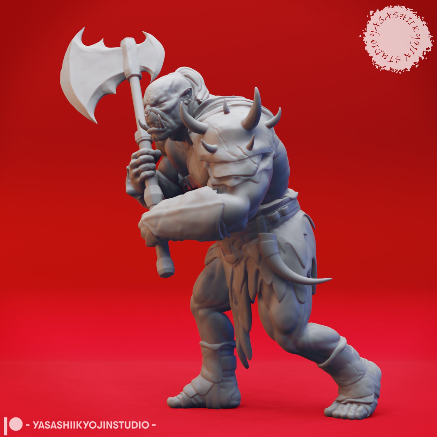 Orc - Axe - Tabletop Miniature STL