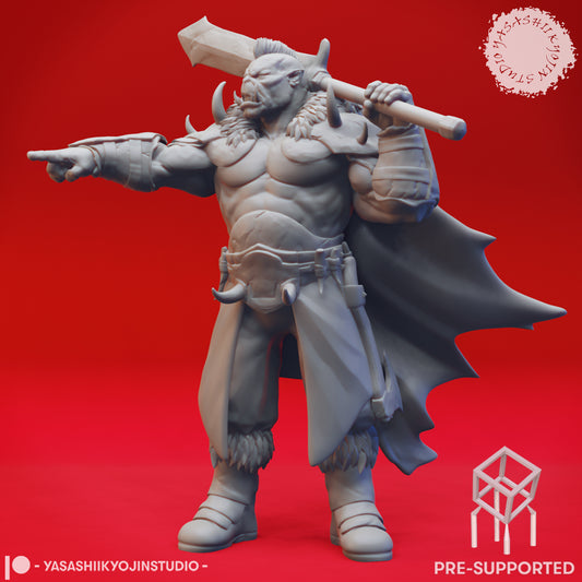 Orc - Warchief - Tabletop Miniature (Pre-Supported STL)