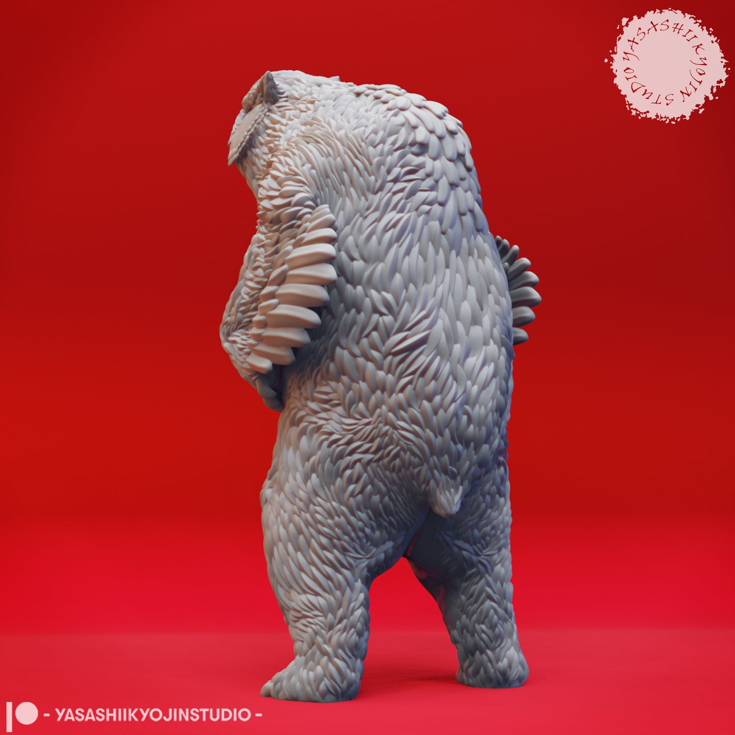Owlbear - Roaring - Tabletop Miniature (Pre-Supported STL)