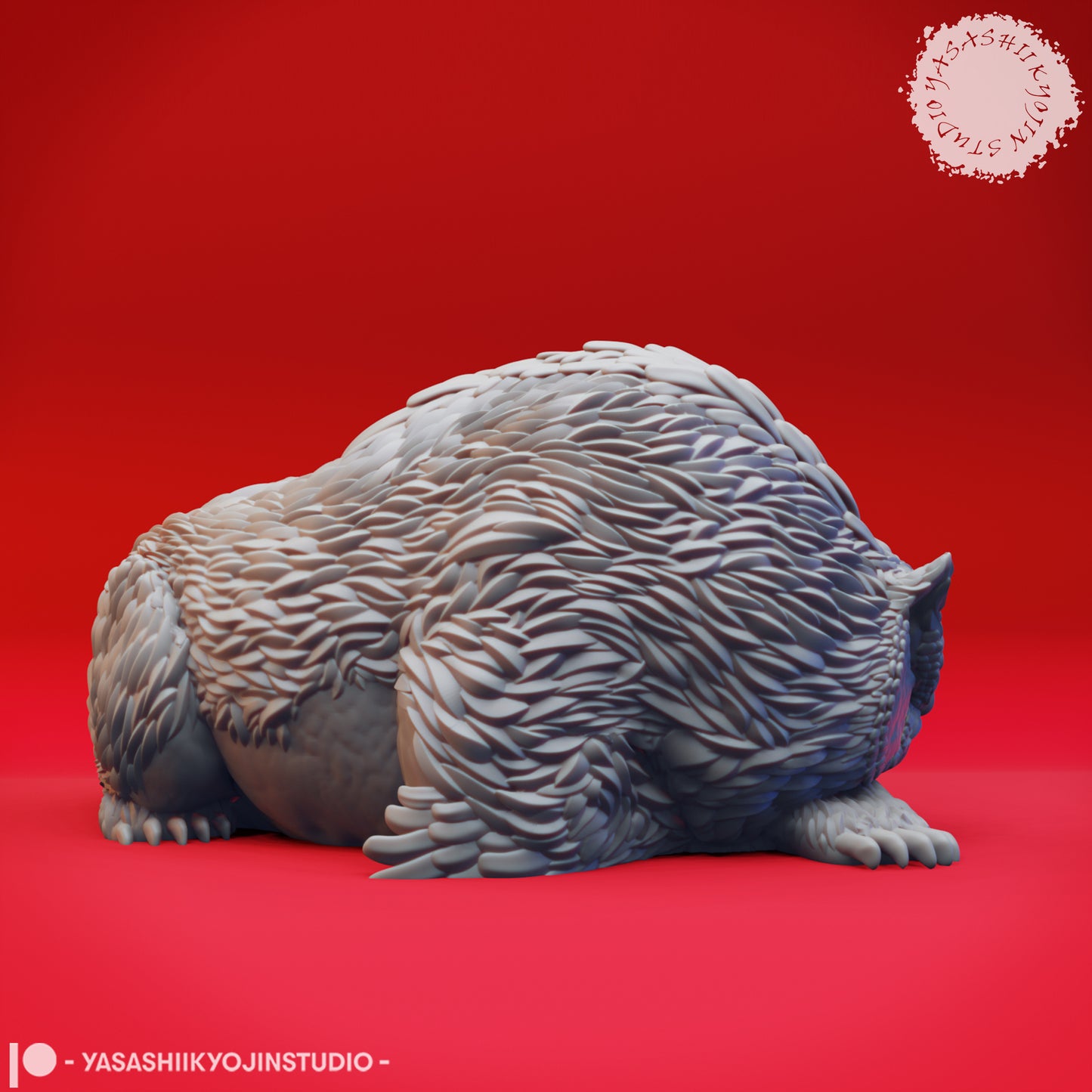 Owlbear - Sleeping - Tabletop Miniature (Pre-Supported STL)