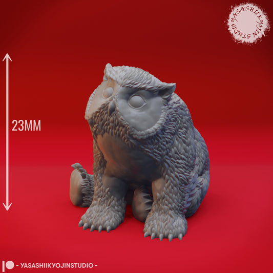 Owlbear Cub - 3D Printed Mini for Tabletop Gaming, Dungeons and Dragons, Pathfinder, Kings of War and other RPG's