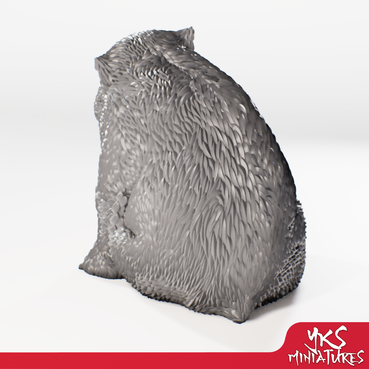 Owlbear Cub - 3D Printed Mini for Tabletop Gaming, Dungeons and Dragons, Pathfinder, Kings of War and other RPG's